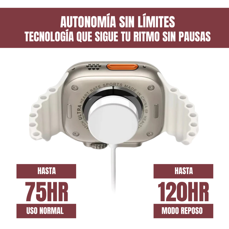 Reloj Inteligente Series 10 Ultra + 2 Correas + Auriculares ProAir Gratis