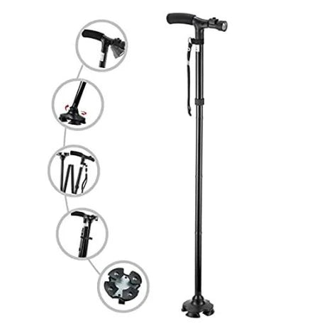 Bastón Plegable con luz LED - SecurityPro™