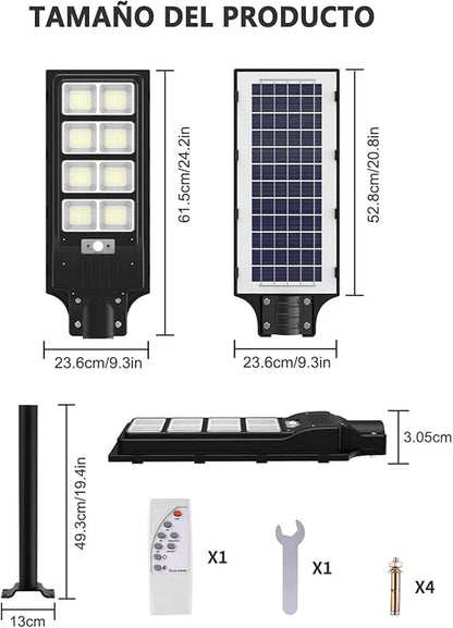 Farola Solar con Sensor y Mando - SolarMax™