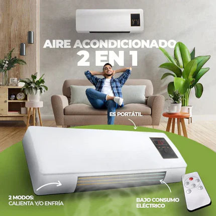 Mini Aire Acondicionado Portátil 2 en 1 Calor y Frio - Airplus™