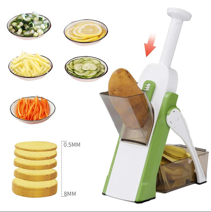 Cortador de Alimentos 10 en 1 (con Pelador y Cepillo GRATIS)