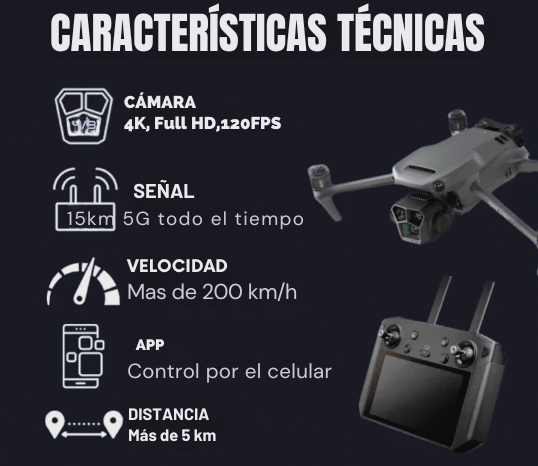 Dron 4K Profesional con Doble Cámara - VuelaPlus™
