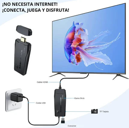 PlayPro™ | Consola Retro + 1 Mando de Regalo