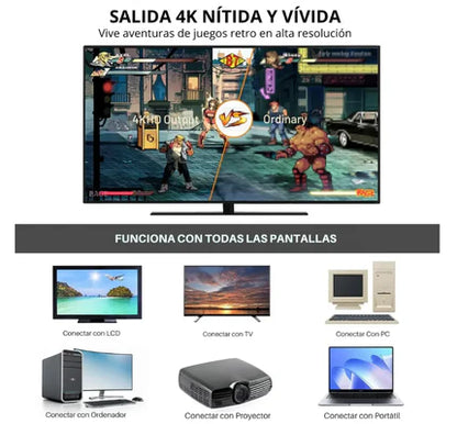 PlayPro™ | Consola Retro + 1 Mando de Regalo