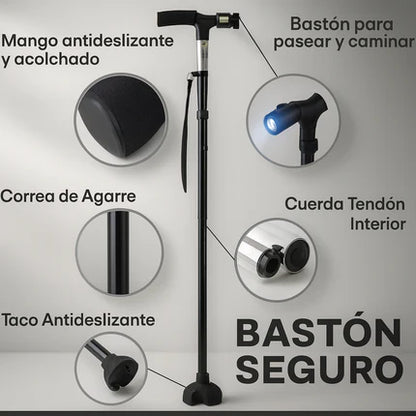 Bastón Plegable con luz LED - SecurityPro™